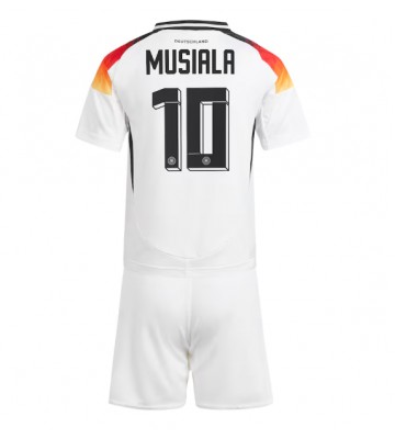 Tyskland Jamal Musiala #10 Hjemmebanesæt Børn EM 2024 Kort ærmer (+ korte bukser)